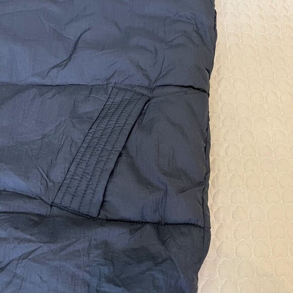 NWOT Debenhams Collection Mens Hood Chevron Quilted Puffer Coat Size 22 XL Navy - Picture 14 of 15